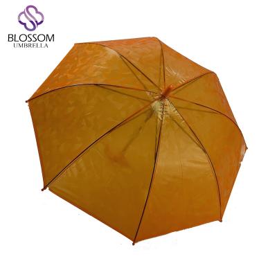 China All In 1 Transparent Polka Dot Children Umbrella Bell Shape Dome Umbrella Kids Umbrella for sale