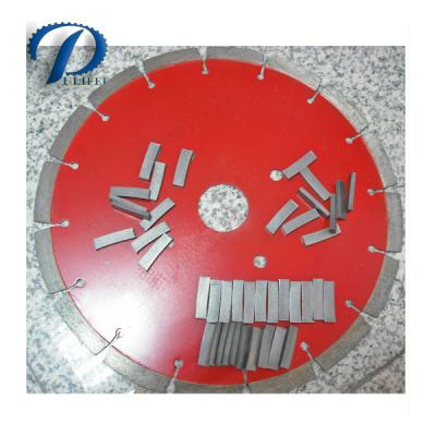 China Pulifei Diamond Cutting Segment for Granite Saw Blade 300mm Silver Weled 21 Tooth 40x3.2x15mm Segment zu verkaufen