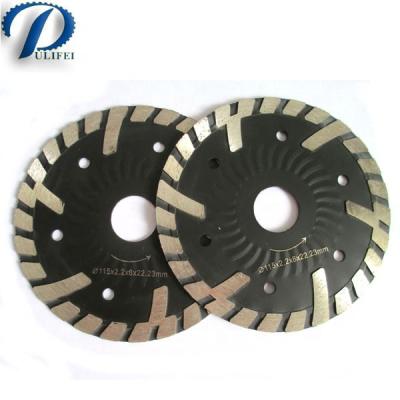 중국 Thick Protect Segment Small Turbo Dry Cutting Saw Blade For Granite Sandstone Segmented Saw Blade 판매용