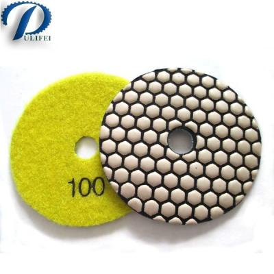 China 4inch Hand Grinder Abrasive Grinding Stone Buff Pad Dry Use Sanding Polishing Pad for sale