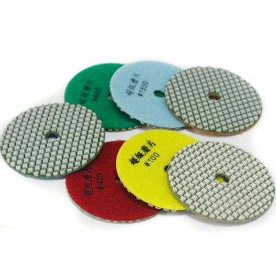 Chine 100 mm 4 inch Granite Marble Concrete Floor Grinding Resin Polishing Pad Wet Use Grinding à vendre