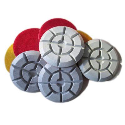 中国 Diamond Backing Polishing Pad For Concrete Floor Grinder Resin Pad Diamond Floor Polishing Pad 販売のため