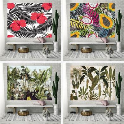 China Modern Ready Made Tropical Forest Wall Tapestry Custom Design Rome Decoration for sale