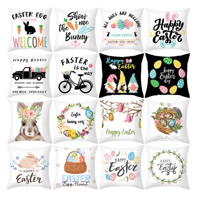 China Anti-Bacteria Easter 45x45cm 18x18 Inches Luxury Bohemian Sublimation Printed Cushion Cover Abstract Cushion Cover for sale