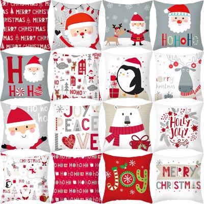 China Anti-bacteria Christmas 45x45 cm 18x18 inches cheap tile case covers luxury decor christmas chshion cover for sale