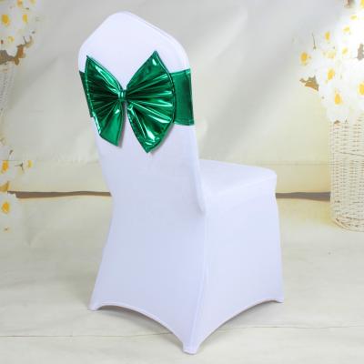 China Cheap Solid Polyester Wedding Party Decoration Spandex Chair Covers On Sale for sale