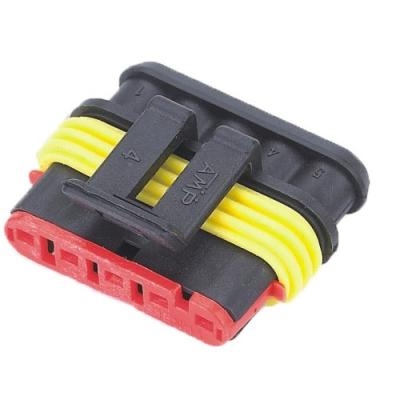 China 5 Pin Automotive Waterproof Female Terminal Connector Electrical Plug Plastic Connector for sale