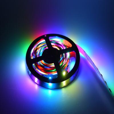 China Decoration Drop Shipping Indoor RGB Colorful LED Strip Light for sale