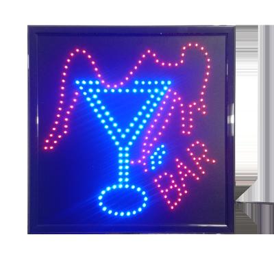 China China Sale Newest Design Buildings Online Open Bar Sign Square Durable LED Sign for sale