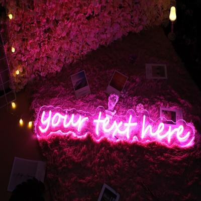 China Hot Selling High Brightness LED Customizable Buildings Classic Oval Neon Sign Open Logo for sale