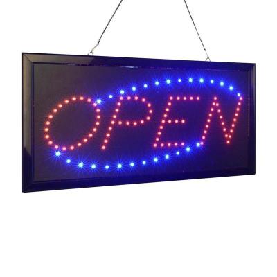 China Buildings Best Sell Wholesale Color LED Rectangular Neon Billboard Oversized Stylish Open Logo for sale