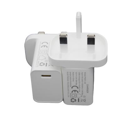 China Fast Shipping Type-c USB-c 20w Mobile Phone UK Charger Power Adapter Plug Palladium For Iphone 13 Fast Charger For Apple Charger for sale