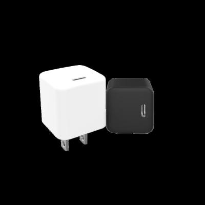 China New Type-C Fast Charger Travel 20W Charging Station Mobile Phone Palladium 20W USA Home Wall Charger Portable Charger for sale