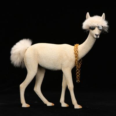 China China 1/6 Resin Alpaca Statue Stock Number For Home Decoration for sale