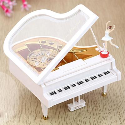 China Creative Eco-friendly Piano Music Box for Boys and Girls Birthday Gifts Ballerina Twirled for sale