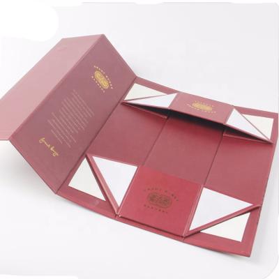 China Recyclable Folding Single Bottle Cardboard Luxury Wine Box For Wine Bottle for sale