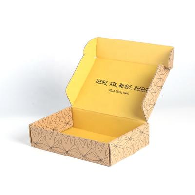 China Recyclable Kraft Corrugated Box Custom Printing Full Color Gift Announcement Box for sale