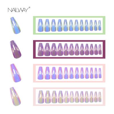 China Easy Apply Full Cover Nail Tips Deluxe Pressing Nails Variety of Styles Press On Nails Tips for sale