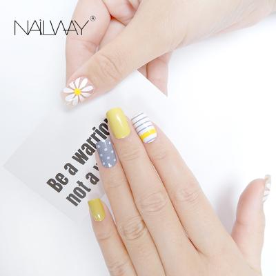 China Easy Apply Professional Sellers Private Label Fake Nails 24 Pcs Custom Short Press On Nails Wholesale for sale