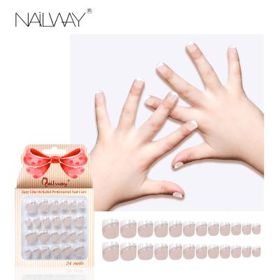 China Easy Apply Supplier Customized Wholesale Kids Press On Nails Private Label Nail Art For Kids Press On Nail for sale