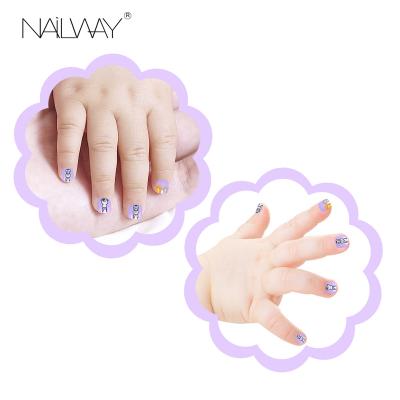 China Easy Apply Professional Manufacturer Children Press On Nails Kids Press On Nails Toy Nails Set Kids for sale