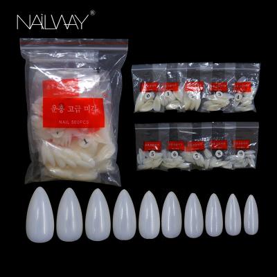 China Easy Apply Nail Tips High Quality Full Cover ABS Nails Natural Strong Artificial Color for sale