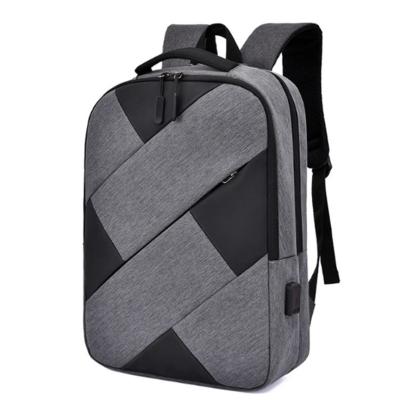 China With USB Men Contrast Color USB Notebook Refill Laptops Backpack College Bags Laptop for sale