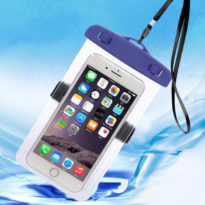 China Lightweight Waterproof PVC Phone Case Sealed Bag For Underwater Sports Cell Phone Bags for sale