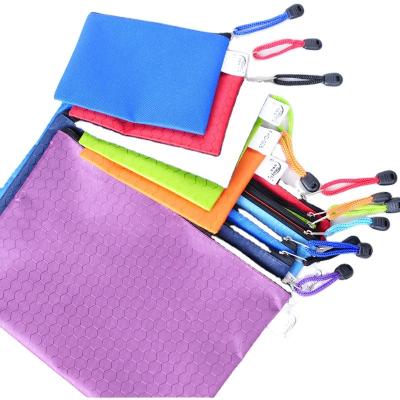 China Wholesale Waterproof A4 Stationery Waterproof Document Printing Bag Customized Zipper Folder Bag for sale