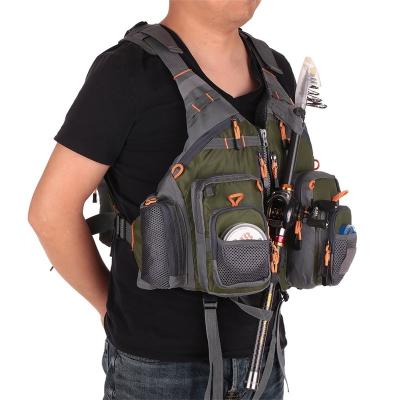 China Durable Breathable Sports Swimming Tactical Life Safety Survival Vest Fly Fishing Vest Bag for sale