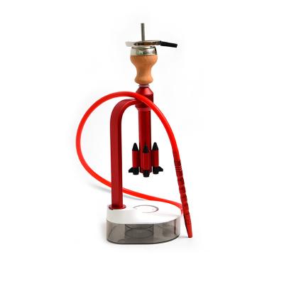 China Large Single Stem Metal Shisha Hookah Middle Outlet 80 Hole For Hookah Lounge for sale