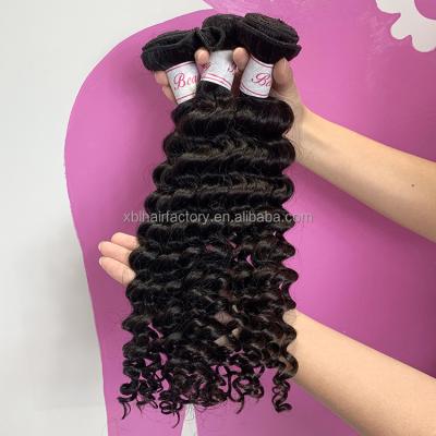 China Brazilian Cheap 6a Deep Wave Pure Virgin Human Hair 100% Virgin Remy Hair Extension Wholesale Real Virgin Hair Bundles With Lace Closure for sale