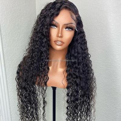 China Virgin Remy Hair Extension 12A Raw HD Indian Hair Lace Front Wigs Brazilian Swiss Water Wave Human Hair Lace Frontal Closure Wigs For Black Women for sale