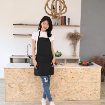 China Good For Washing And Drying Kitchen Wholesale Red Apron Cotton Twill Custom Logo Apron Full Length Bib Apron for sale