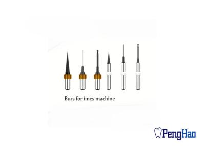 Cina Tipo rivestito biossido di zirconio dentario di DLC che macina Burs ad alta resistenza per il sistema di camma di cad in vendita