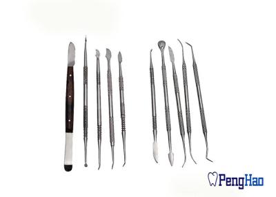 Cina cera dentaria del laboratorio dell'acciaio inossidabile 10pcs/Set che scolpisce i corredi dello strumento degli strumenti in vendita