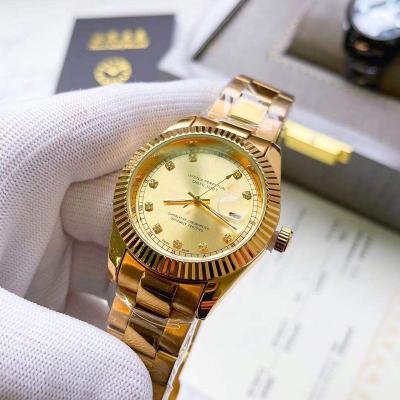 China Chronograph 3A Quality Gold Watches Automatic Mens Wrist Watches Stainless Steel Sapphire Mirror Glass Luxury Brand Men's Watches for sale