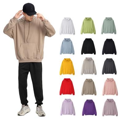 China 2022 Custom Made Logo Embroidered Men's Breathable Hoodies Classic Fit Plain Custom Printed Sweatshirts for sale