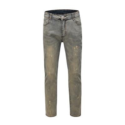 China Sustainable Jeans Men's Vintage Loose Pants Harajuku Style Old Straight Pants Men's Jeans Denim for sale