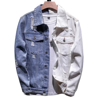 China 2022 Men's Denim Slim Jacket Waterproof Casual Biker Jacket QUICK DRY Color Matching for sale