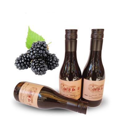 China No Drinks 188Ml 12%Vol Mouth Fermentation Factory Price Red Wine Of Chinese Mulberry Fruit for sale