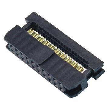 China 2.54mm IDC connector with Strain Relief,female connector,wire to board connector for sale