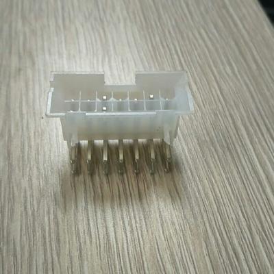 China 2*7 pin 4.2mm pitch mini fit bmi right angle wafer, Male pin header assy MOLEX 015249147 for sale