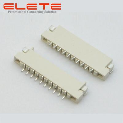 China 1.0mm Pitch FPC connector, dual contact, SMT type, phosphor bronze, H1.5mm for sale