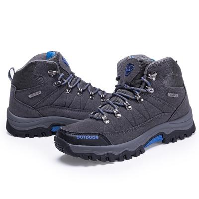 China Men Professional Anti-slippery Waterproof Hiking Outdoors High Quality Climbing Shoes Boots for sale