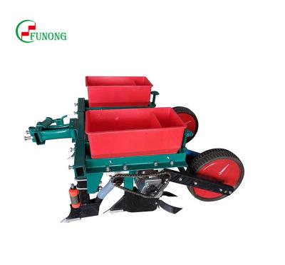 China Cultivate two row small seeder with fertilizer corn planter walking tractor corn planter for sale for sale