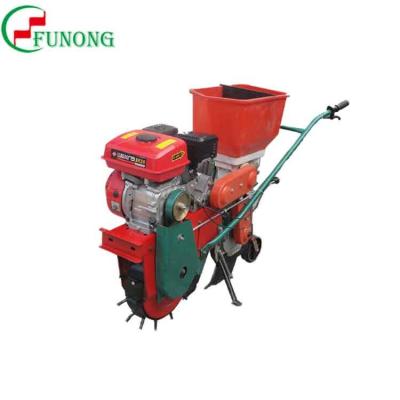 China Small Gasoline Engine Agricultural Machinery Hand Push Manual Corn Single Seed Maize Seeder for sale