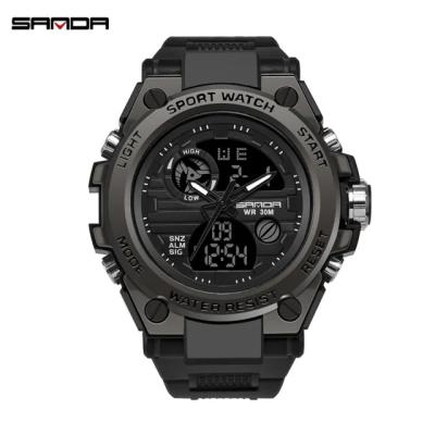 China SANDA Brand G Style Alarm Mens Digital Watch Shock Sports Luxury Watches Fashion Waterproof Electronic Wrist Watch Men Relogio Masculino for sale