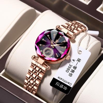 China New Fashion Water Resistant Diamond Quartz High Quality Wristwatch Stainless Steel Ladies Watch Waterproof Luxury Luminous Ladies Watch for sale