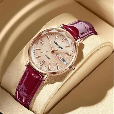 China New Fashion Water Resistant Women Watch Waterproof Date Luminous Wrist Watch Wholesale For Lady Top Luxury Leather Quartz Girls Watches for sale